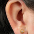 Titanium Internally Threaded Labrets 1.2mm - Titanium Jewelled Lotus Mandala