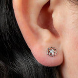 Titanium Internally Threaded Labrets 1.2mm - Jewelled Lotus Mandala