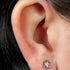 Titanium Internally Threaded Labrets 1.2mm - Titanium Jewelled Lotus Mandala