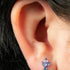 Titanium Internally Threaded Labrets 1.2mm - Titanium Claw Set Jewelled Lotus Solitaire Drop