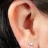 Titanium Claw Set Marquise Duo Top for Internal Thread shafts in 1.2mm