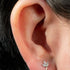 Titanium Internally Threaded Labrets 1.2mm - Titanium Marquise Iris Leaf
