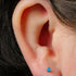 Titanium Internally Threaded Labrets 1.2mm - Titanium Bezel Set Opal Disk