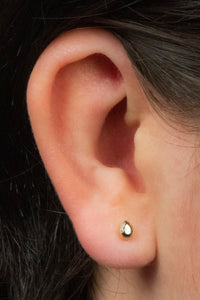 Titanium Internal Bezel Set Jewelled Pear Top