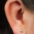 Titanium Internal Bezel Set Jewelled Pear Top