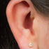 Titanium Internal Bezel Set Jewelled Pear Top