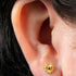Titanium Internally Threaded Labrets 1.2mm - Titanium Claw Set Radiant Jewelled Heart