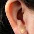 Titanium Internally Threaded Labrets 1.2mm - Titanium Claw Set Radiant Jewelled Heart
