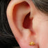 Titanium Internally Threaded Labrets 1.2mm - Titanium Claw Set Jewelled Radiant Sunset