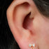 Titanium Internally Threaded Labrets 1.2mm - Jewelled Rosette