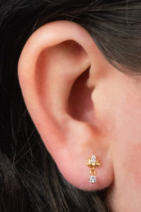 Titanium Internal Jewelled Sacred Lotus