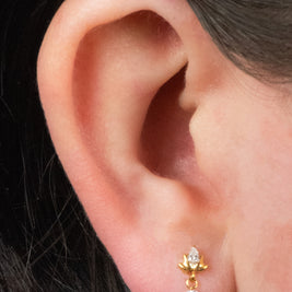 Titanium Internal Jewelled Sacred Lotus
