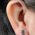Titanium Internally Threaded Labrets 1.2mm - Titanium Claw Set Jewelled Sensu Kite Fan