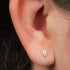 Titanium Internal Single Jewelled Marquise Top