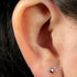 Titanium Internally Threaded Labrets 1.2mm - Titanium Jewelled Solitaire with Marquise Drop