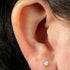 Titanium Internally Threaded Labrets 1.2mm - Titanium Jewelled Solitaire with Marquise Drop