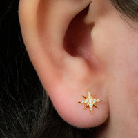 Titanium Internally Threaded Labrets 1.2mm - Jewelled Stjarna