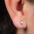 Titanium Internally Threaded Labrets 1.2mm - Jewelled Trekking Crescent Moon