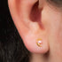 Titanium Internally Threaded Labrets 1.2mm - Jewelled Trekking Crescent Moon