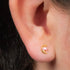 Titanium Internal Jewelled Trekking Crescent Moon Top