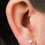 Titanium Internally Threaded Labrets 1.2mm - Titanium True Love