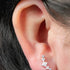 Titanium Internally Threaded Labrets 1.2mm - Jewelled Twilight Curve