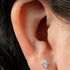 Titanium Internally Threaded Labrets 1.2mm - Titanium Claw Set Jewelled Vega Star