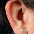 Titanium Internally Threaded Labrets 1.2mm - Titanium Claw Set Jewelled Vega Star