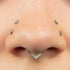 Titanium Luminance Rekia V-Shape Hinged Clicker Ring