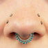Titanium Moonlink Lunar Jewelled Hinged Clicker Ring