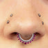Titanium Moonlink Lunar Jewelled Hinged Clicker Ring