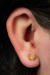Titanium Internally Threaded Labrets 1.2mm - Caged Heart