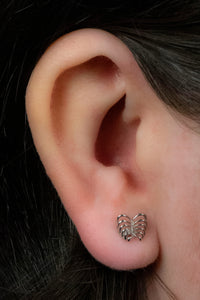 Titanium Internally Threaded Labrets 1.2mm - Caged Heart