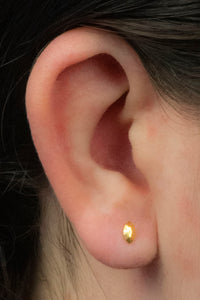 Titanium Internally Threaded Labrets 1.2mm - Faceted Marquise