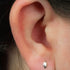 Titanium Internally Threaded Labrets 1.2mm - Faceted Marquise