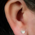 Titanium 1.2mm Internally Threaded Labrets - Hammered Heart