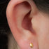 Titanium 1.2mm Internally threaded Labret - Marquise Pebble