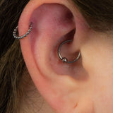 Titanium Yuki Hinged Clicker Ring