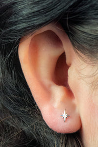 Titanium Internally Threaded Labrets 1.2mm - Titanium Astrid Star