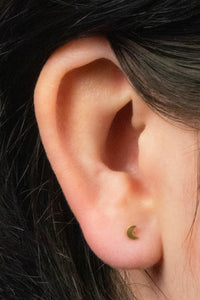 Titanium Threadless (Bend fit) Titanium Crescent Moon