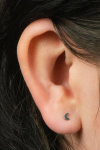 Titanium Threadless (Bend fit) Titanium Crescent Moon