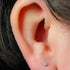 Titanium Internally Threaded Labrets 1.2mm - Titanium Hammered Disk