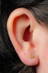Titanium Internally Threaded Labrets 1.2mm - Titanium Hammered Disk