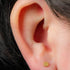 Titanium Internally Threaded Labrets 1.2mm - Titanium Hammered Disk