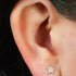 Titanium 1.2mm Internally Threaded Labrets - Hammered Star