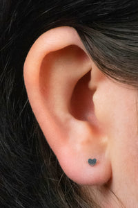 Titanium Threadless Labrets - Titanium (Bend/Push fit) Heart