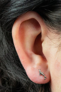 Titanium Internally Threaded Labrets 1.2mm - Titanium Koi Fish