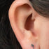Titanium Threadless (Bend fit) Titanium Lightning Bolt