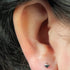 Titanium Internally Threaded Labrets 1.2mm - Titanium Pyramid Square