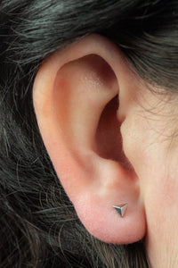 Titanium Internally Threaded Labrets 1.2mm - Titanium Pyramid Triangle